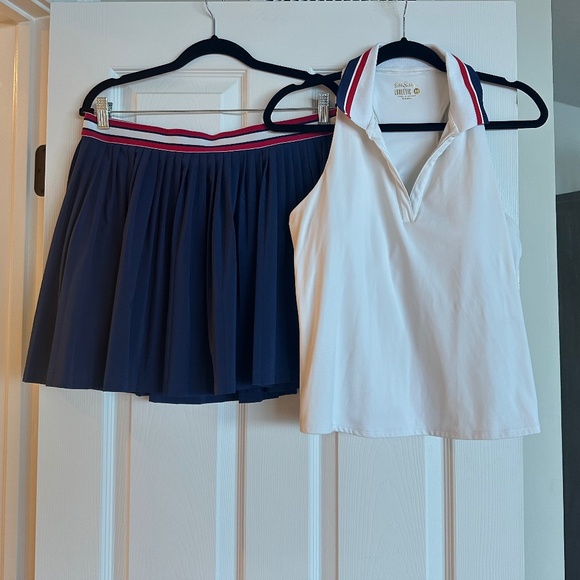 Lilly Pulitzer Set Makara Skirt with matching white tank - Picture 3 of 10